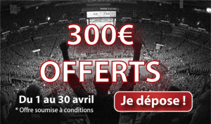 bonus france pari 300 euros