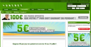 Freebet Unibet : 80 euros offerts