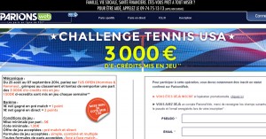 ParionsWeb : Challenge de tennis US Open