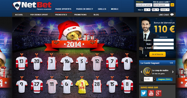 Calendrier de l'Avent Netbet Sport