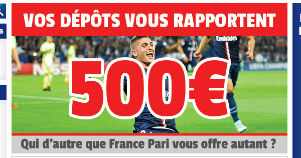 France Pari et le bonus à 500 euros